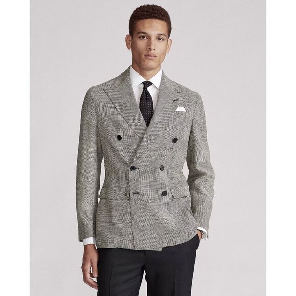 NWT Polo Ralph Lauren Men's Soft Glen Plaid Suit Jacket $898 - Size 42 - Picture 2 of 15